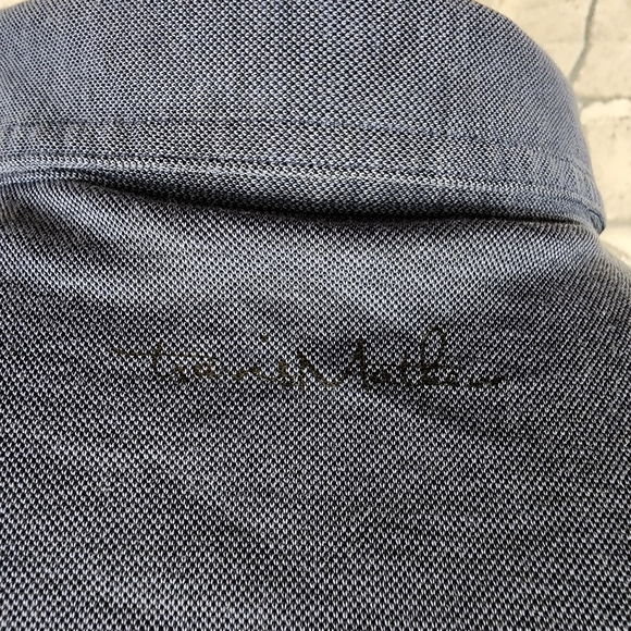 Travis Mathew Polo Shirt Chillie Willies Heather Gray Navy Size Large - Picture 10 of 15